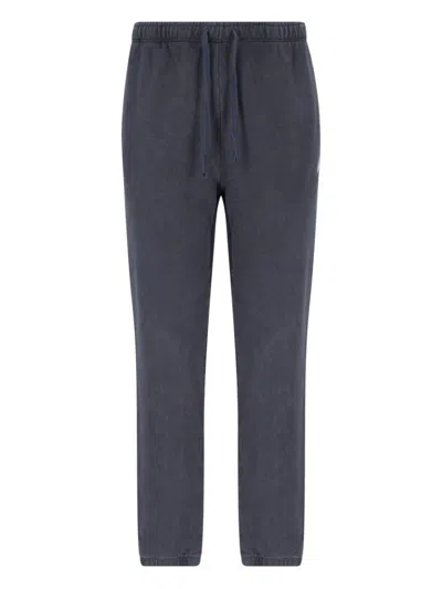 Polo Ralph Lauren Pony Embroidered Drawstring Track Trousers In Nero