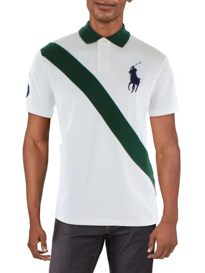 Polo Ralph Lauren Mens Slim Fit Collared Polo In White