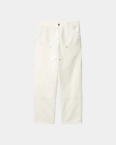 Carhartt Men's Double Knee Pant In Wax In White