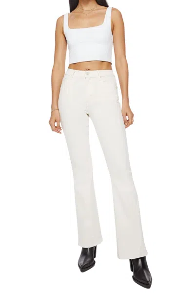 Mother Weekender Skimp Pants In Marshmellow In White