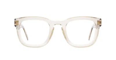Andy Wolf Aw01 - Beige / Gold Glasses In Transparent Beige