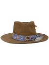 NICK FOUQUET BANDITO FEATHER TRIM HAT,39012275950