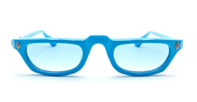 Chrome Hearts Ed-ucuntation - Blew Tew Sunglasses In Blue