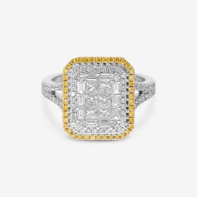 Gregg Ruth 14kand Yellow Gold,diamond 1.15ct. Tw. And Fancy Yellow Diamond Engagement Ring In Orange