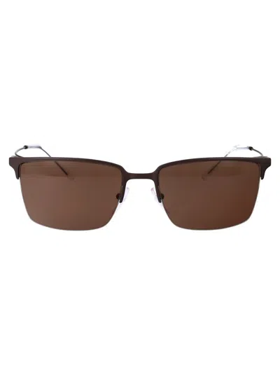 Emporio Armani Sunglasses In 338073 Matte Brown