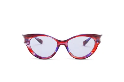Factory 900 Sunglasses In Mottled Red, Purple