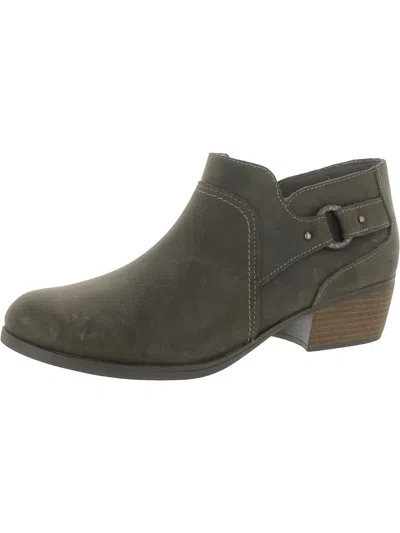 Clarks Charlten Grace Ankle Boots Womens Buckle Leather Ankle Boots In Green