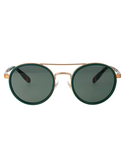 Polo Ralph Lauren Sunglasses In 944971 Green/antique Gold