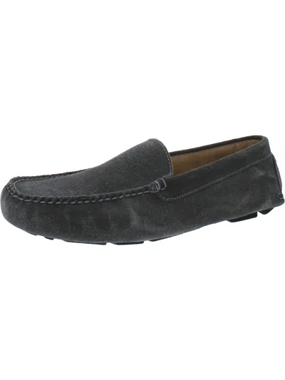 Crevo Mens Suede Driving Moccasins In Gray