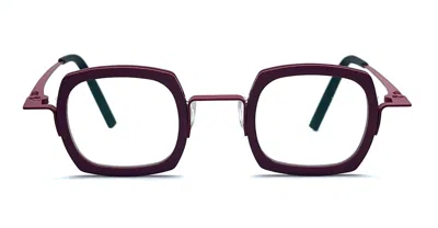 Theo Eyewear Eyeglasses In Burgundy