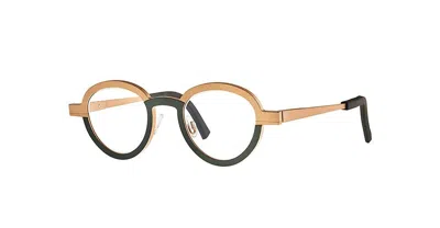 Theo Eyewear Eyeglasses In Black, Bronze