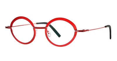 Theo Eyewear Grilled - 036 Rx Glasses In Red