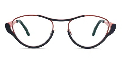 Theo Eyewear Eyeglasses In Orange