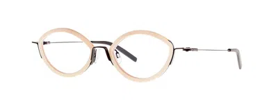 Theo Eyewear Eyeglasses In Cream, Black