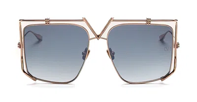 Valentino Sunglasses In Rose Gold