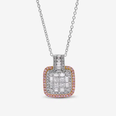 Gregg Ruth 14k Gold,diamond And Fancy Diamond Pendant Necklace In Orange