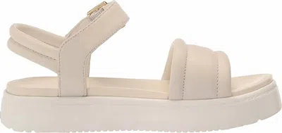 Ugg Women's Zayne Ankle Strap Sandal In Jasmine Leather In White