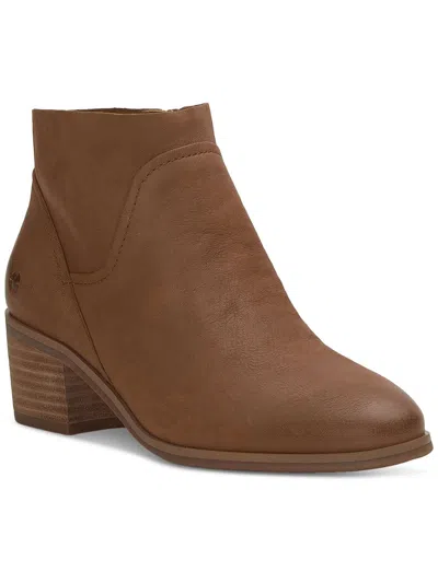Lucky Brand Claral Womens Leather Upper Leather Ankle Boots In Brown