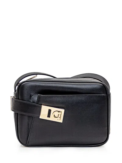 Ferragamo Camera Case (s) Bag In Black