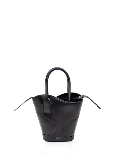 Ferragamo Tote Bag With Cut Out (s) In Black