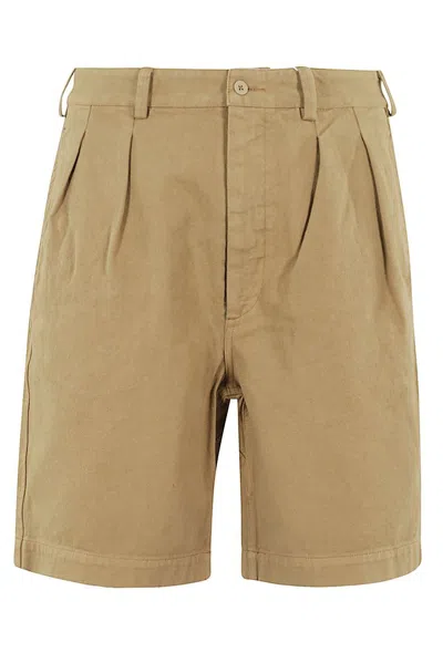Sunflower Pleated Shorts In Brown
