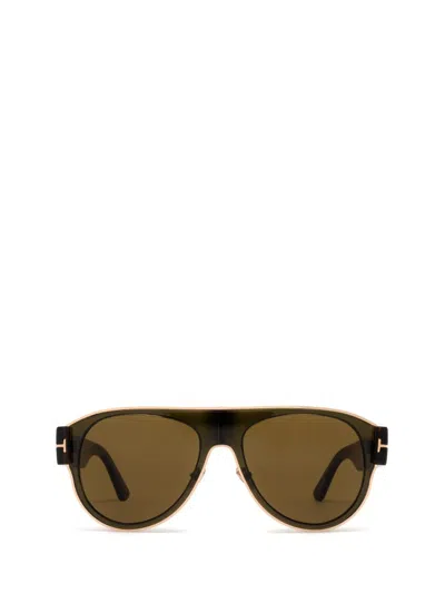 Tom Ford Eyewear Aviator Frame Sunglasses In Multi