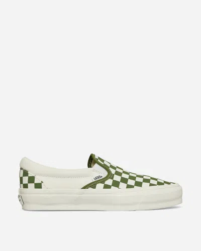Vans Slip-on Reissue 98 Trainers Checkerboard Pesto In Green