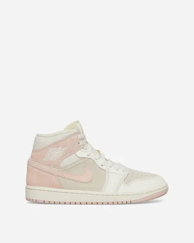 Nike Wmns Air Jordan 1 Mid Se Sneakers Coconut Milk / Legend Pink In Multicolor