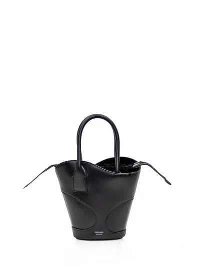 Ferragamo Tote Bag With Cut-out Detailing (s) In Black