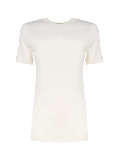 Loewe Top Crafted In Lightweight Textured Cotton Blend Jersey In Off-white