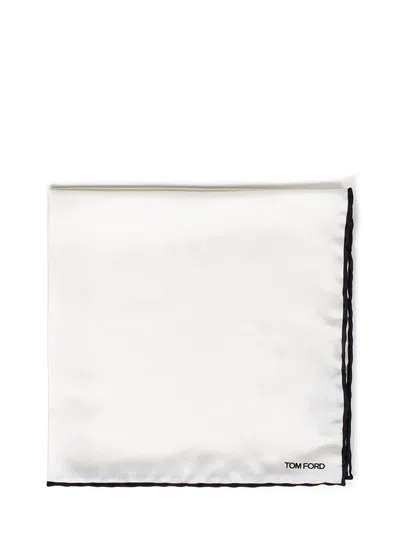 Tom Ford Pocket Square In White