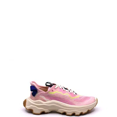 Sorel Kinetic Breakthru Day Lace Up Sneaker Shoe In Vintage Pink/bleached Ceramic
