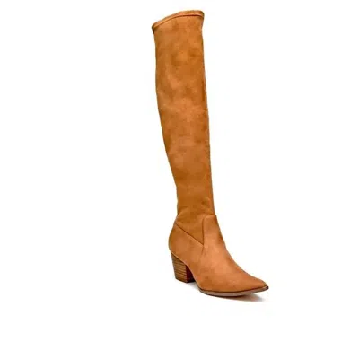 Matisse Broadway Over The Knee Boots In Camel In Brown