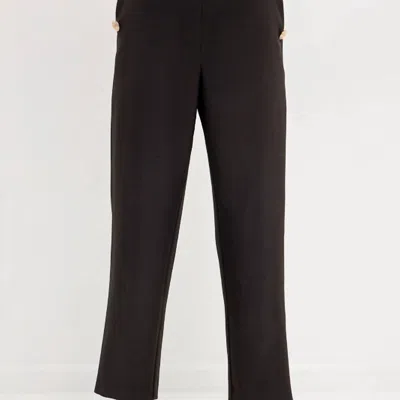 Endless Rose Keep It Classic High Waisted Trousers In Black