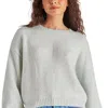 Steve Madden Colette Balloon Sleeve Sweater In White