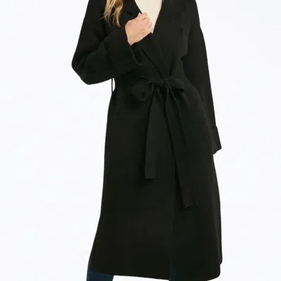 Bluivy Belted Knit Cardigan In Black