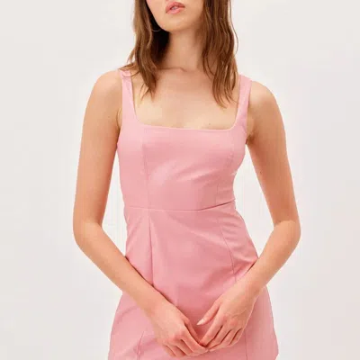 For Love & Lemons Talia Mini Dress In Pink