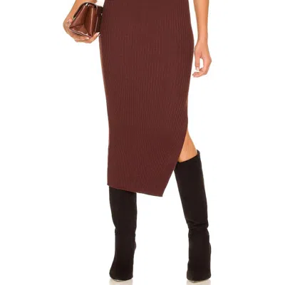 Minkpink Gianna Knit Top In Chocolate In Brown