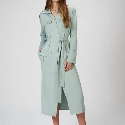 The Line By K Bree Trench Dress In Spirulina In Green