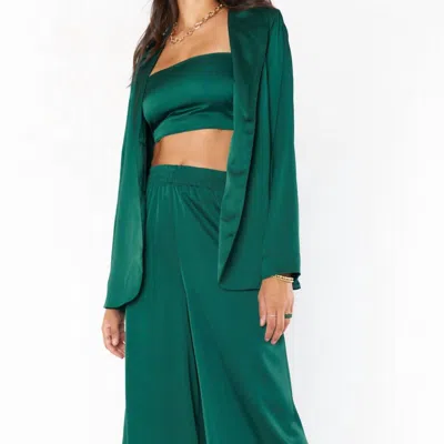 Show Me Your Mumu Irwin Pants In Emerald Luxe In Green