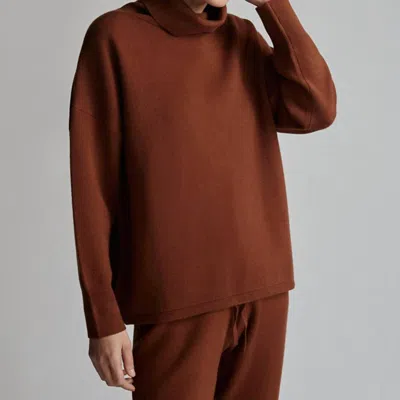 Varley Rollneck Cavendish Sweater In Brown