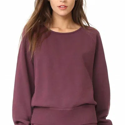 Rag & Bone Classic Fit Pullover Sweater In Port In Purple