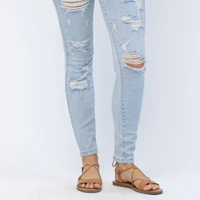Judy Blue Controlled Chaos Tummy Control Jeans In Blue
