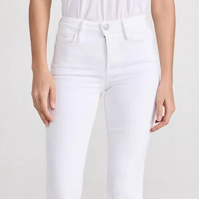 Frame Le Easy Flare Raw After Jean In Blanc In White