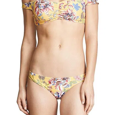 L*space Women Ziggy Off Shoulder Strap Bikini Top Swimsuit In Sunshine Gold In Yellow