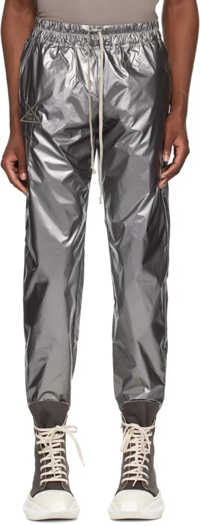 Rick Owens Silver Champion Edition Sweatpants In 18 Silver