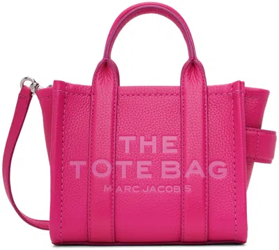 Marc Jacobs Pink 'the Leather Crossbody' Tote In 665 Hot Pink