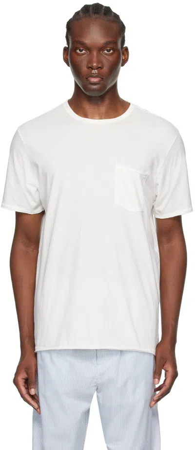 Rag & Bone White Miles T-shirt In Pfd
