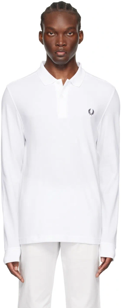 Fred Perry White M6006 Polo In 100
