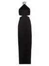 Amanda Uprichard Women's Akron Silk Cut-out Maxi Dress In Black Silk